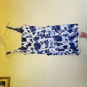 American living blue floral dress size 16